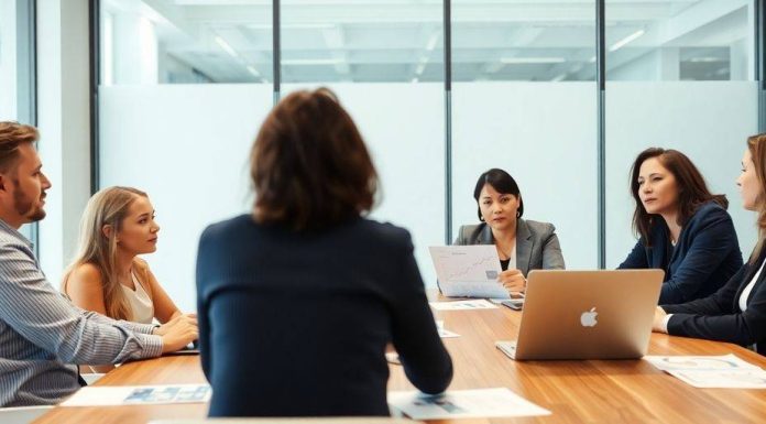 Diverse team discussing private equity co-investments at a table.