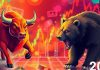 Bull and bear symbolizing hedge fund market performance.