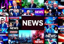 Collage of vibrant news imagery and captivating events.